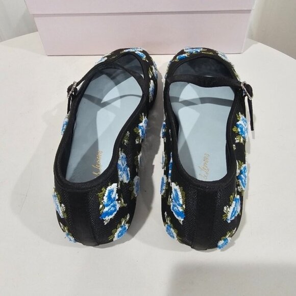 For Love & Lemons Evelyn Embroidered Ballet Flats - Picture 5 of 10